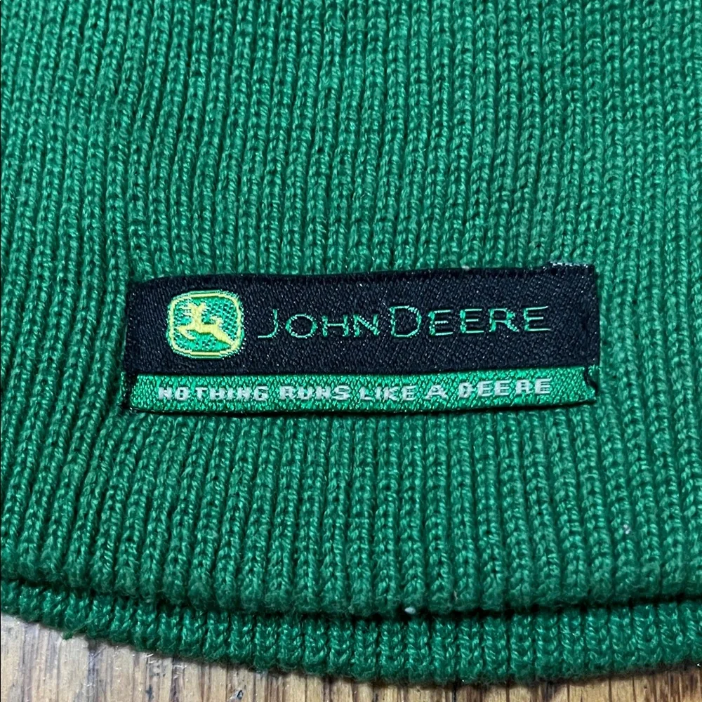 John Deere Green Knit Beanie Hat Size One Size